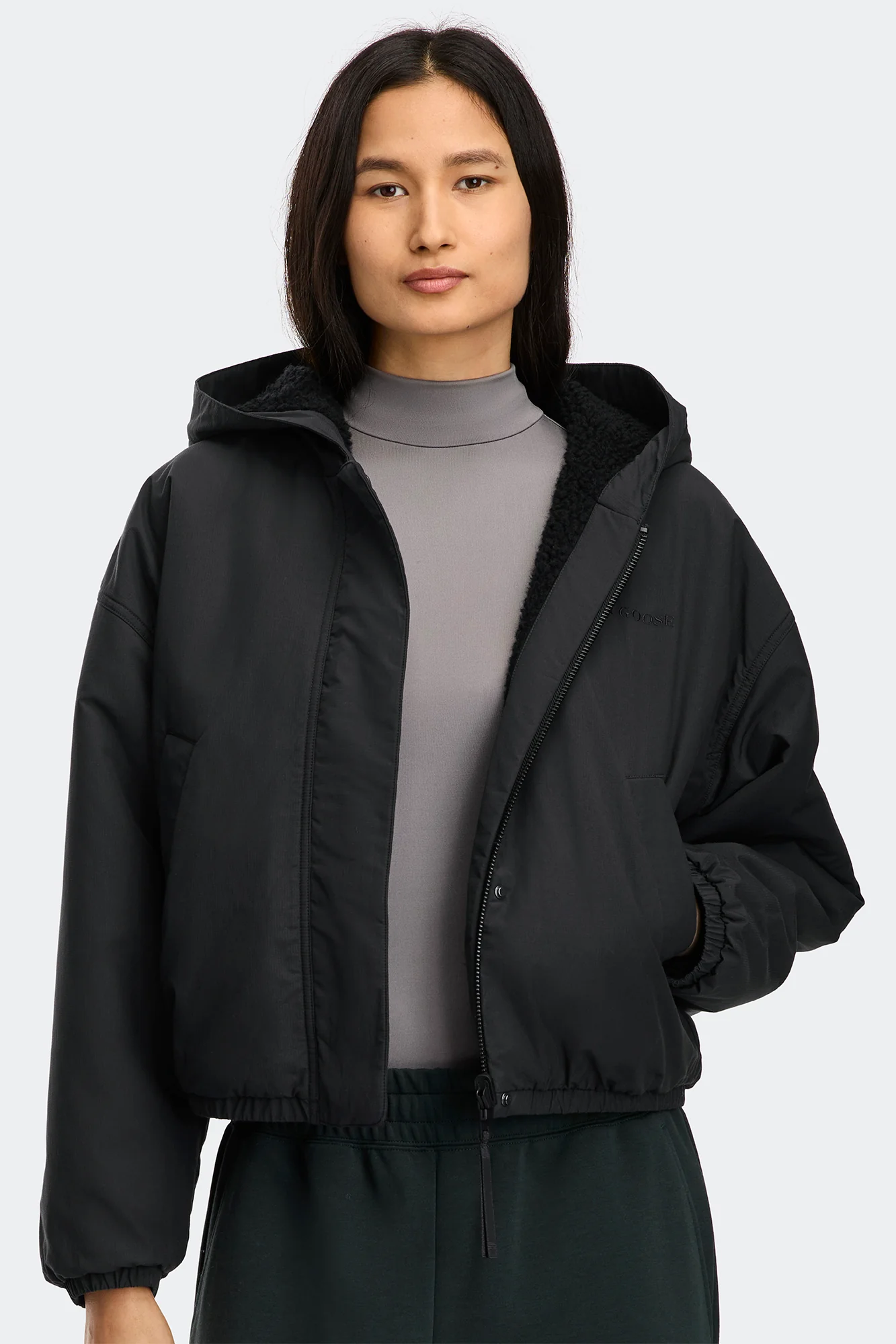 Alberni Reversible Fleece Bomber - Image 5