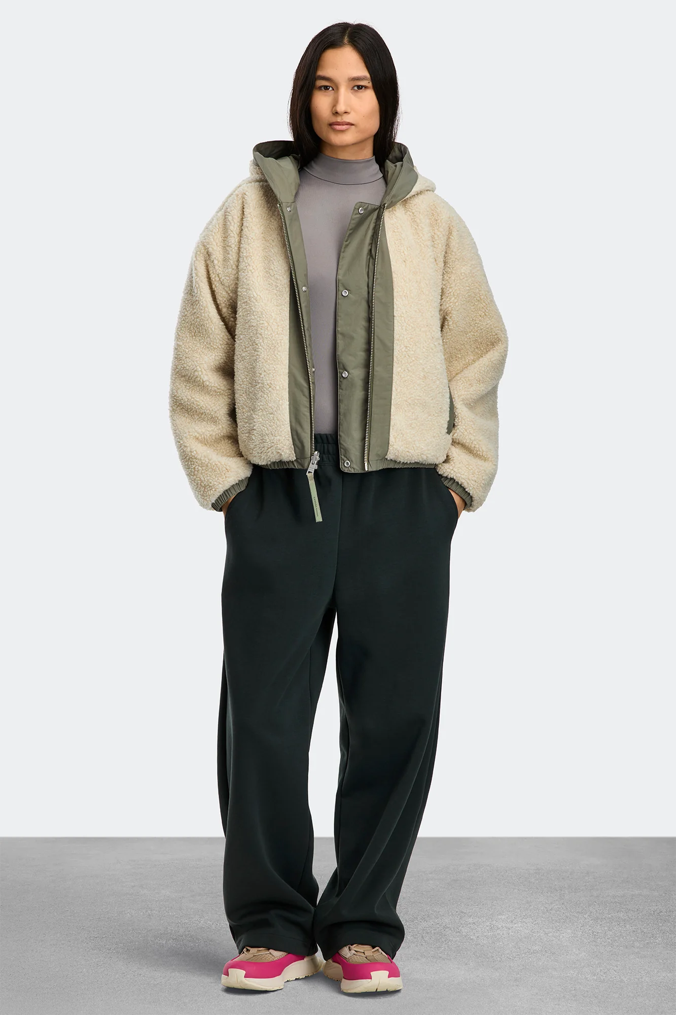 Alberni Reversible Fleece Bomber