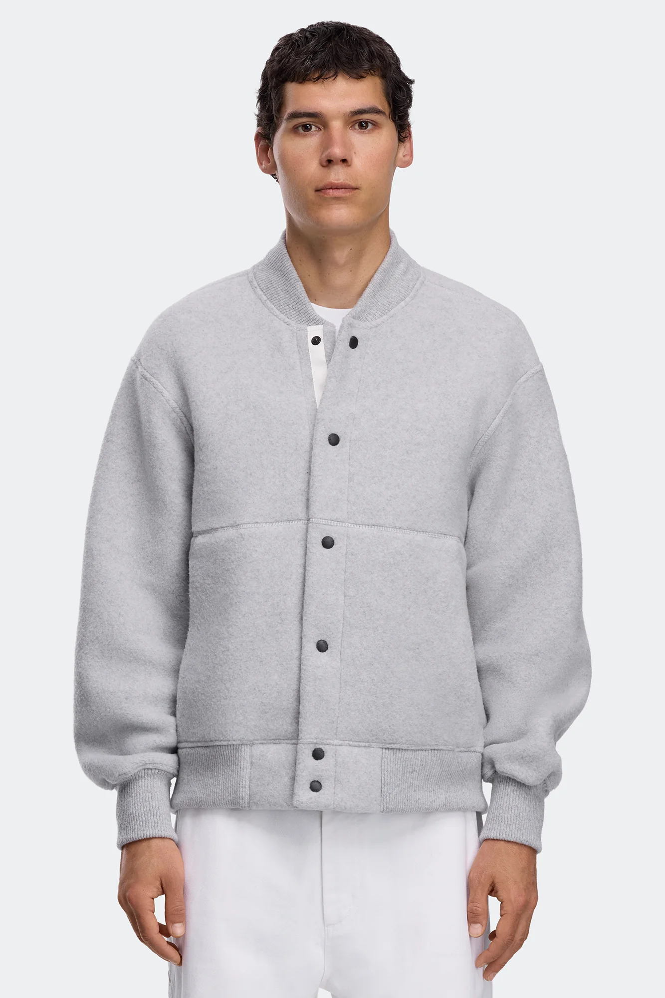 Hudson Fleece Bomber White Label - Image 2