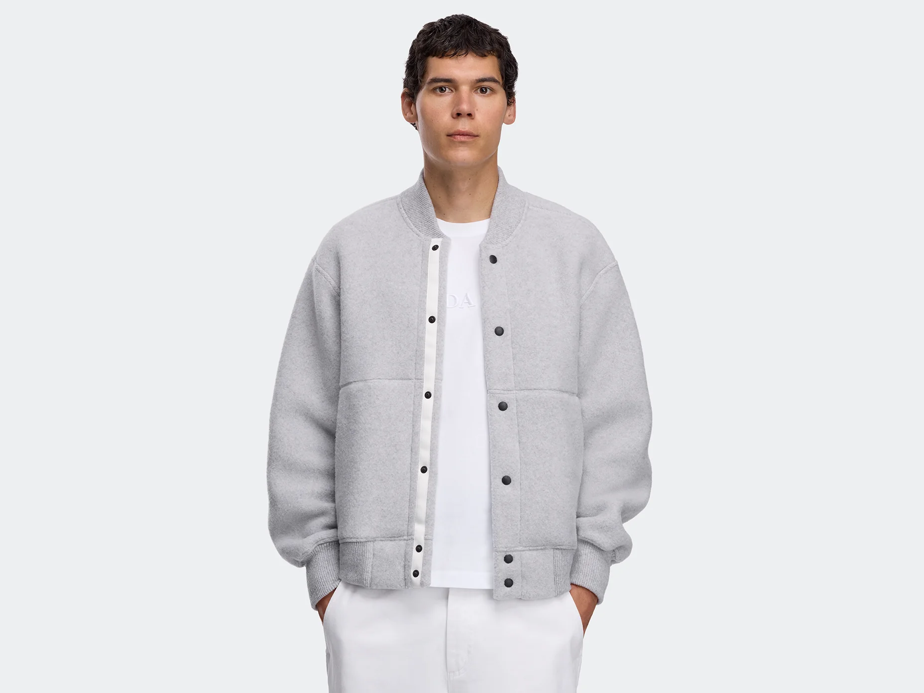 Hudson Fleece Bomber White Label - Image 5