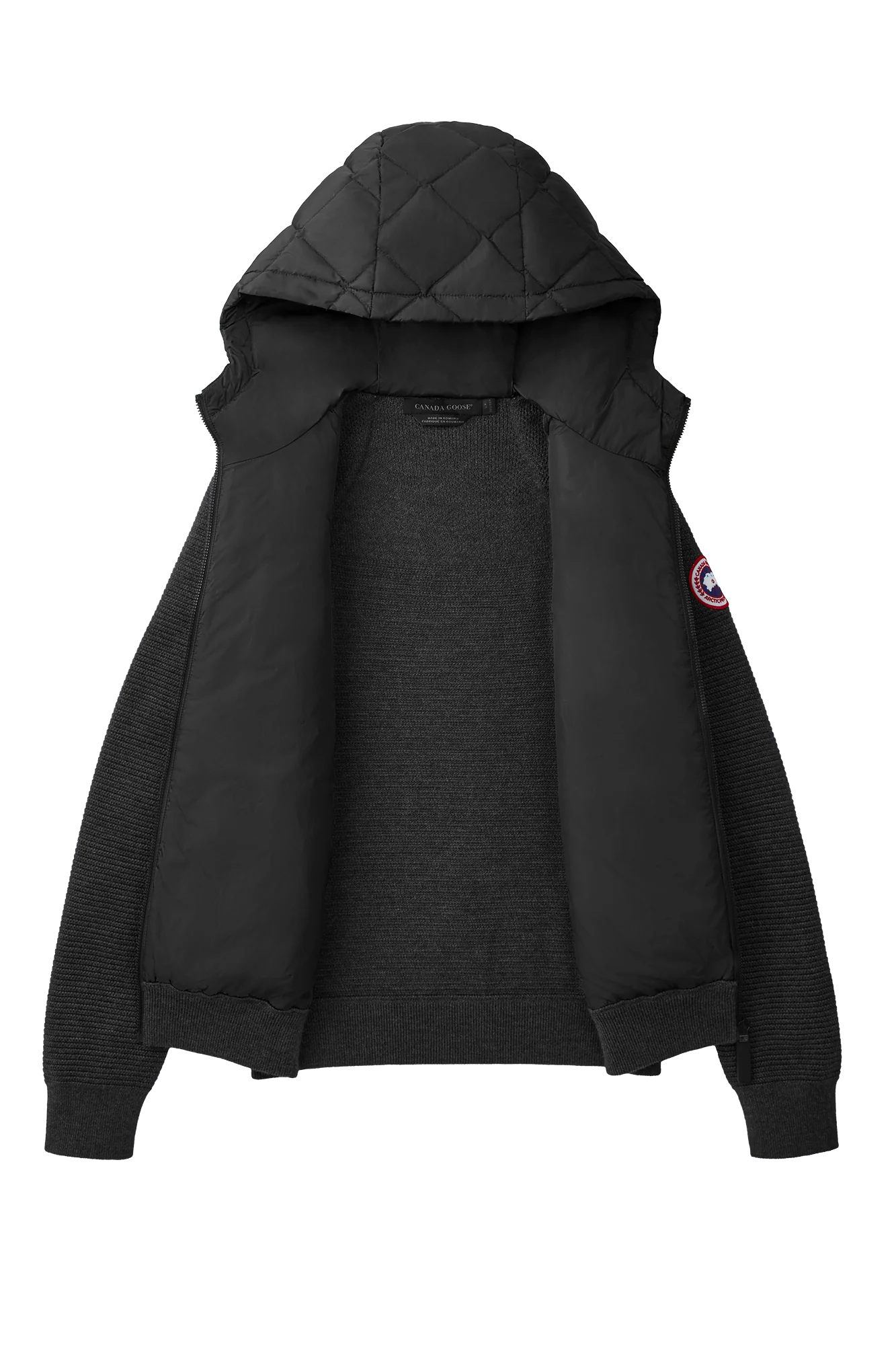 HyBridge Quilted Knit Hoodie - Image 10
