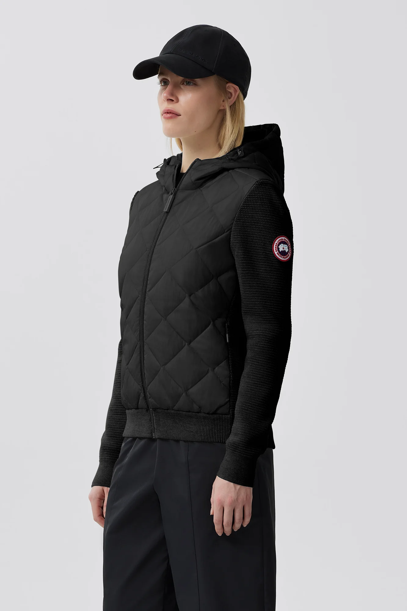 HyBridge Quilted Knit Hoodie - Image 3