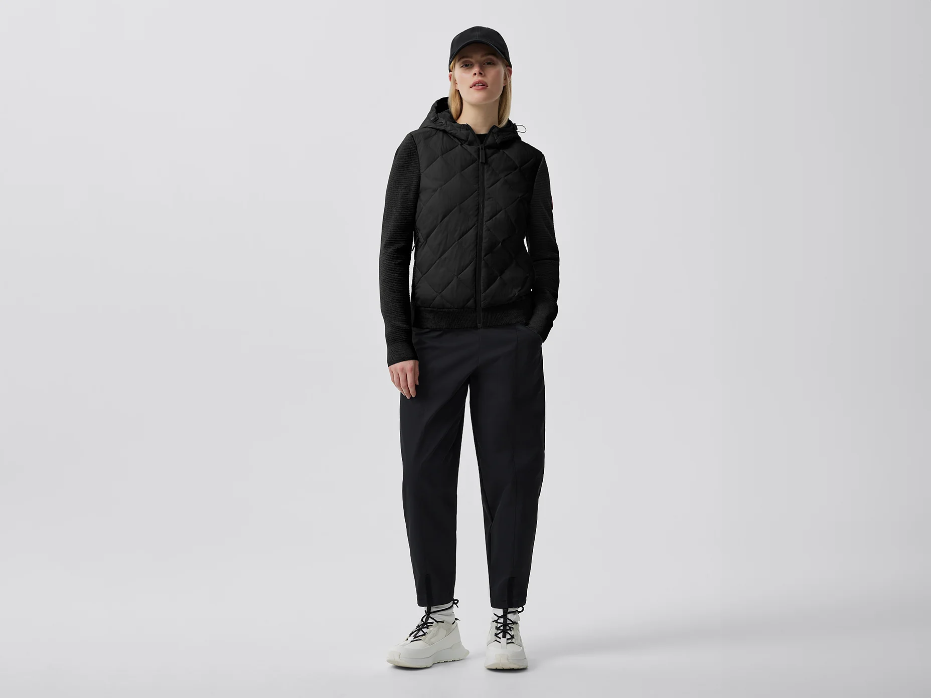 HyBridge Quilted Knit Hoodie - Image 8