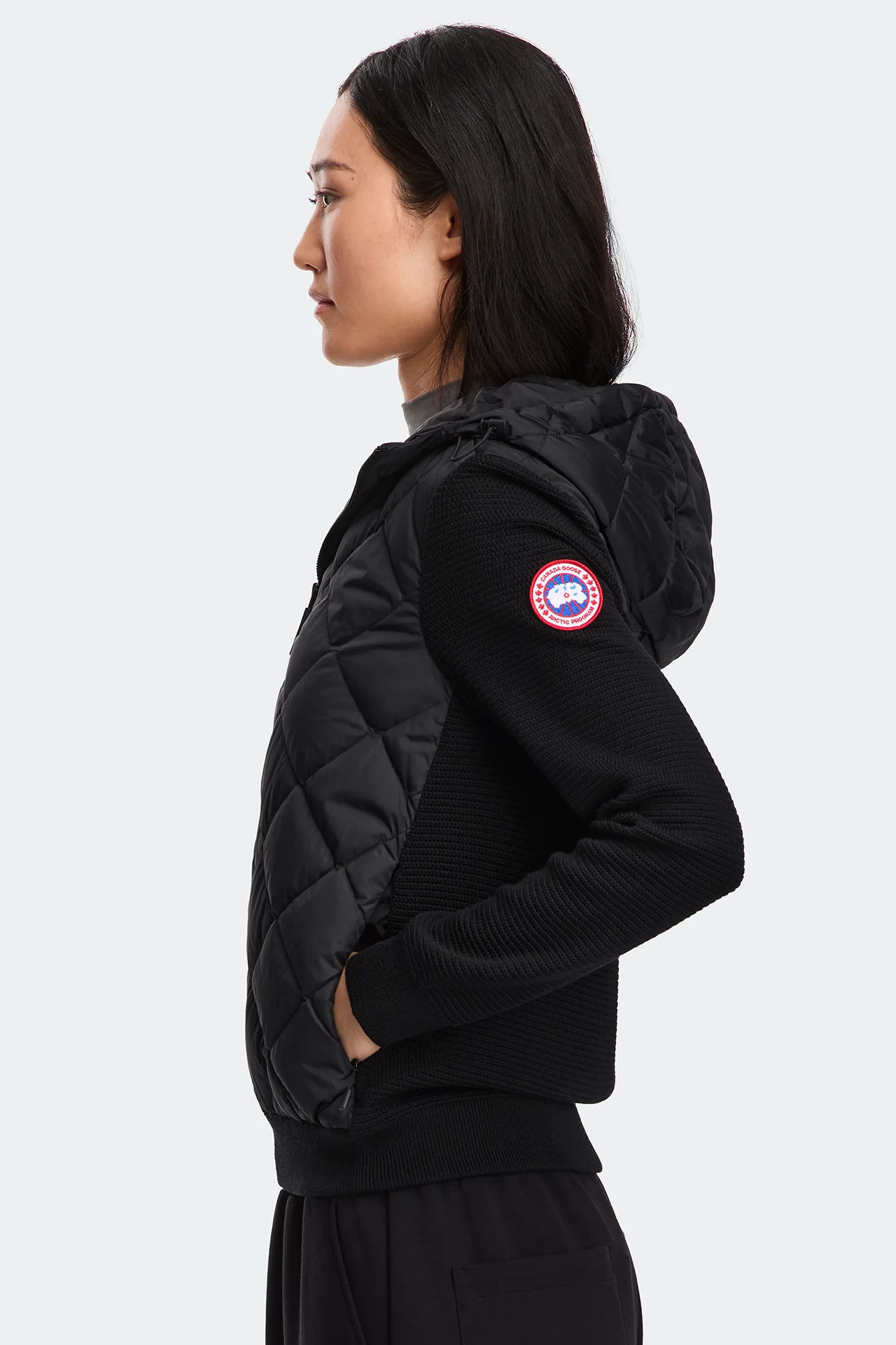 HyBridge Quilted Knit Hoodie - Image 6