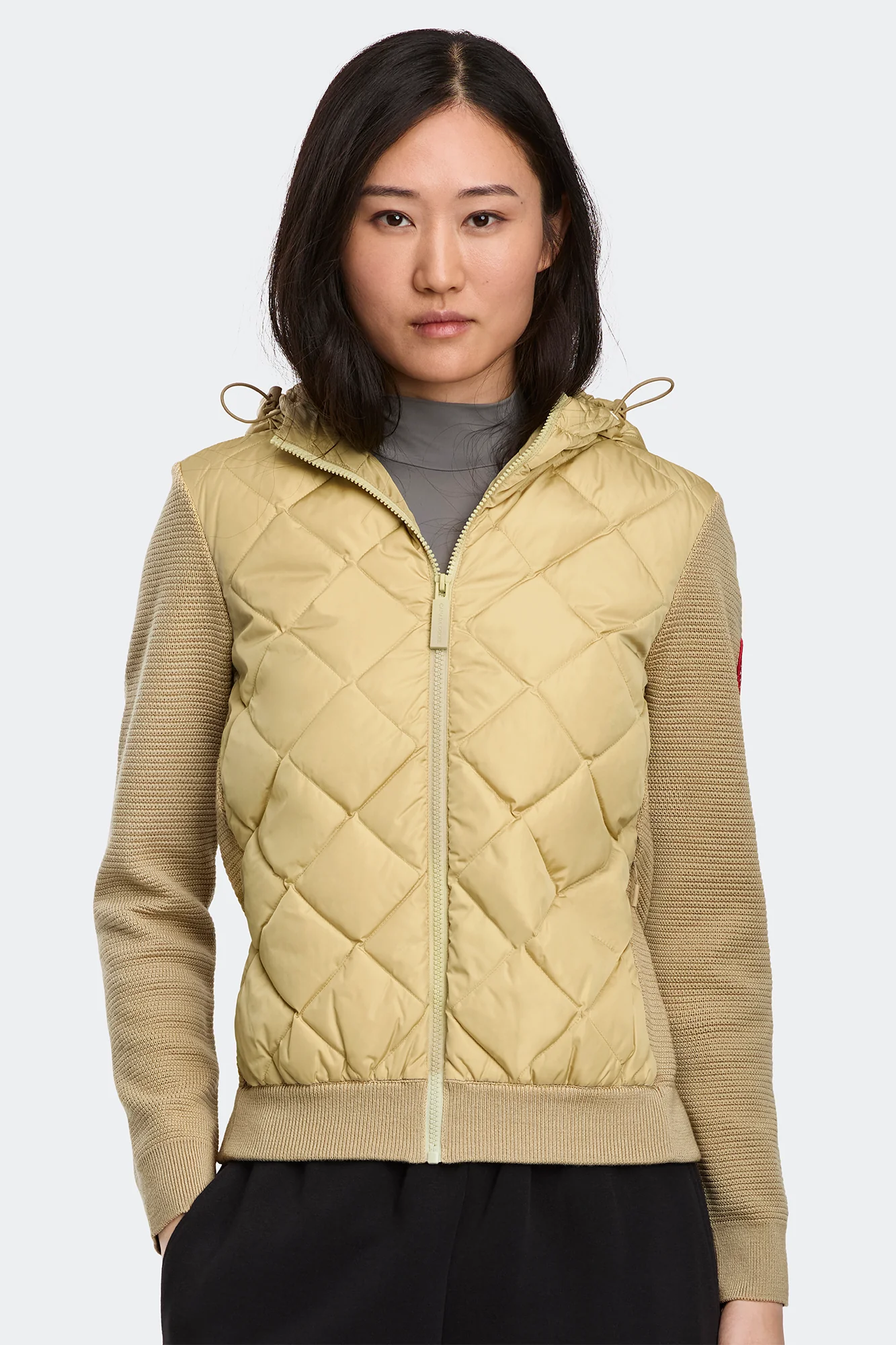 HyBridge Quilted Knit Hoodie - Image 2