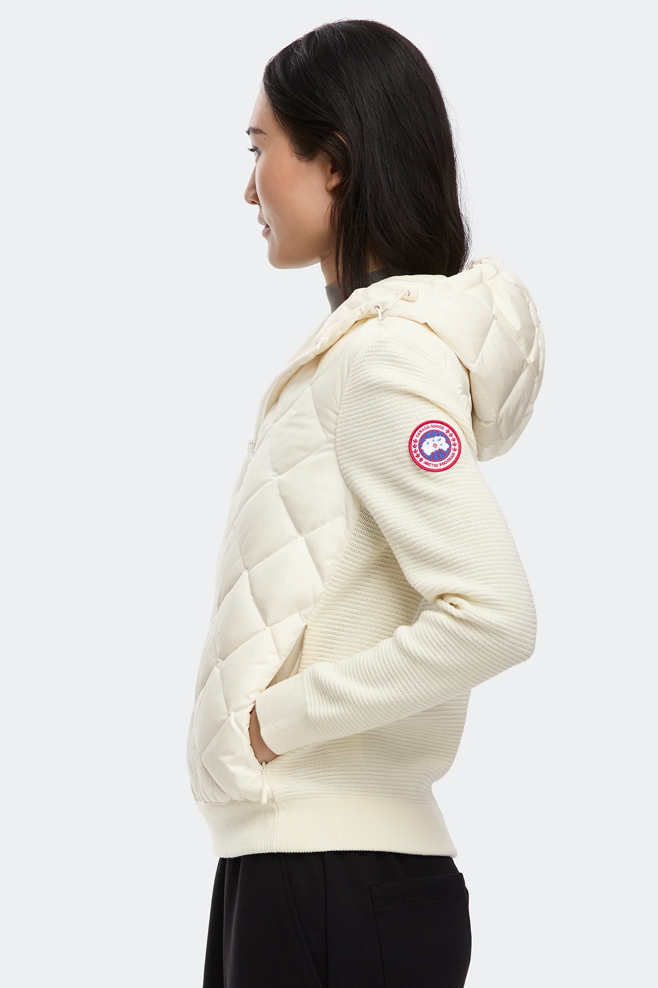 HyBridge Quilted Knit Hoodie - Image 5