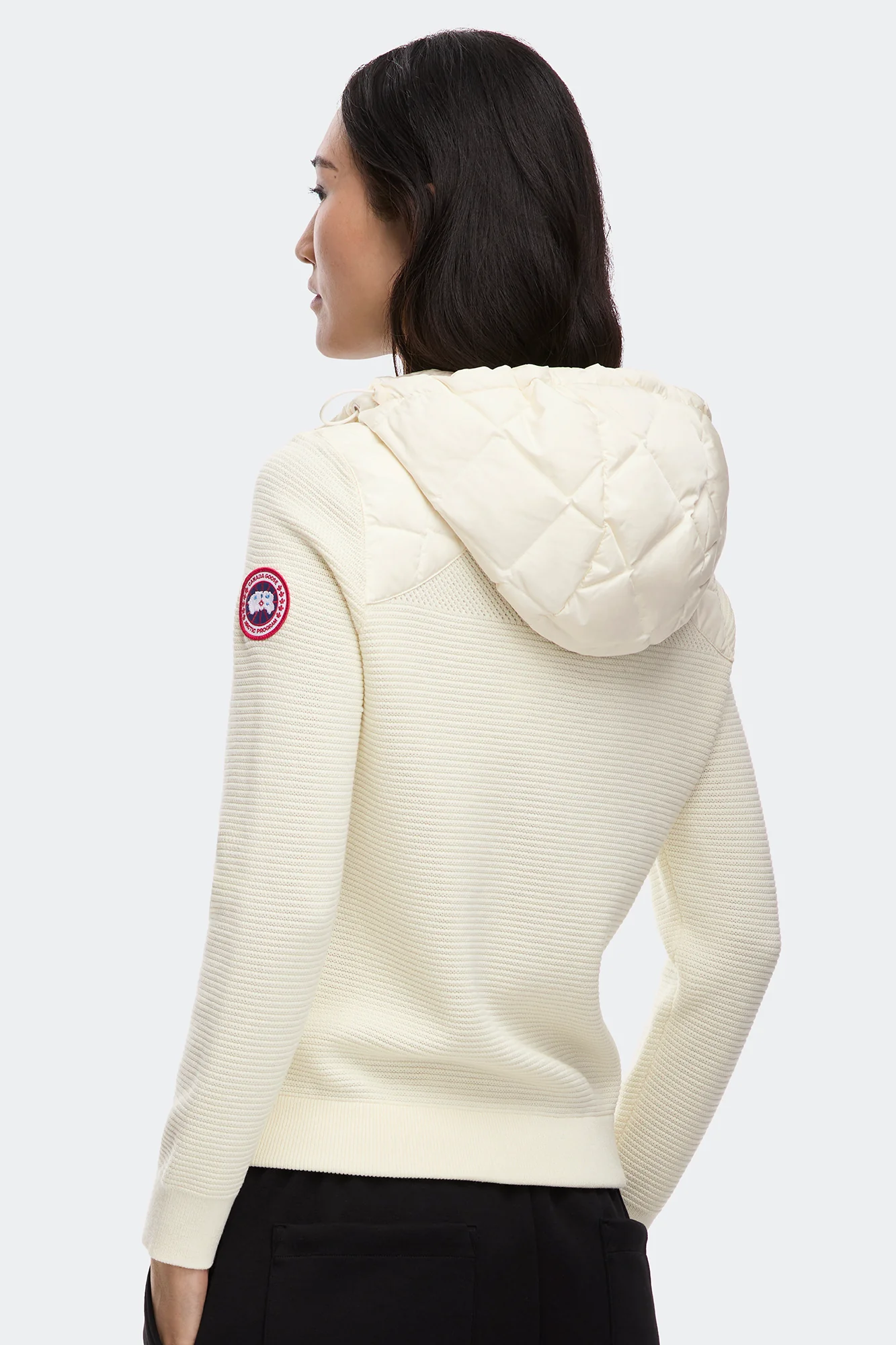 HyBridge Quilted Knit Hoodie - Image 6