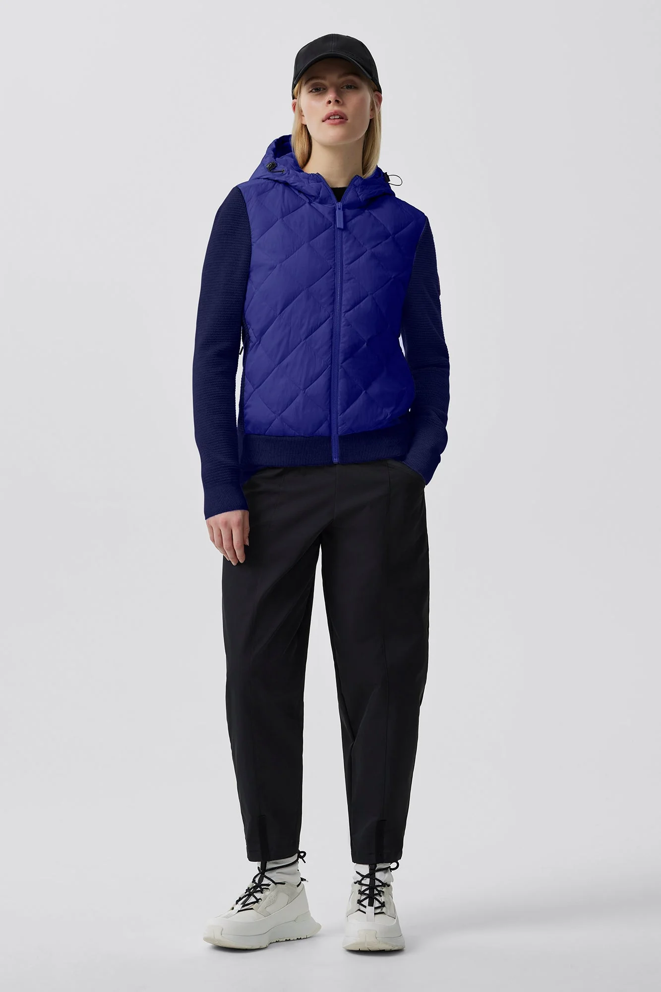 HyBridge Quilted Knit Hoodie