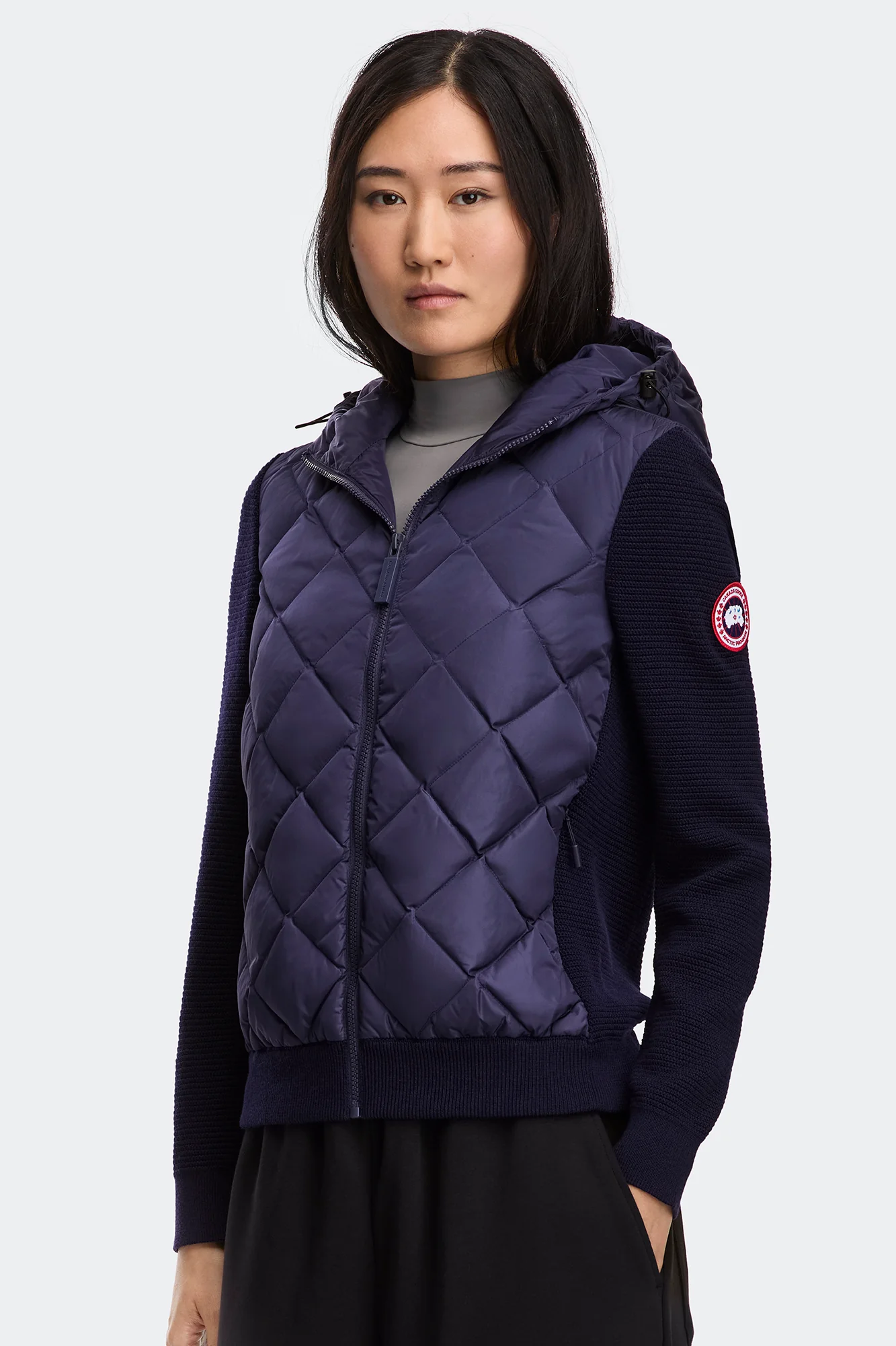 HyBridge Quilted Knit Hoodie - Image 4