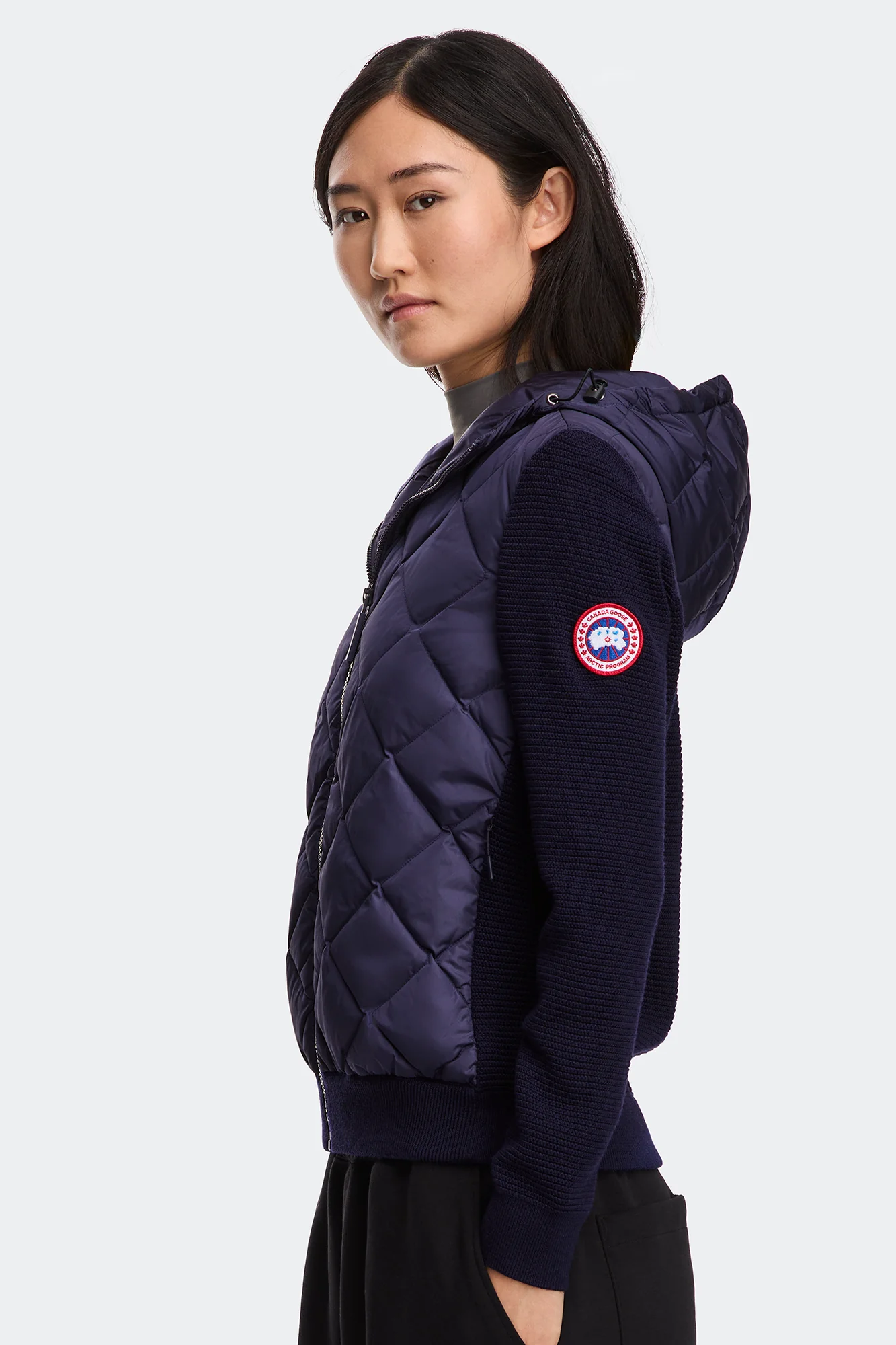 HyBridge Quilted Knit Hoodie - Image 5