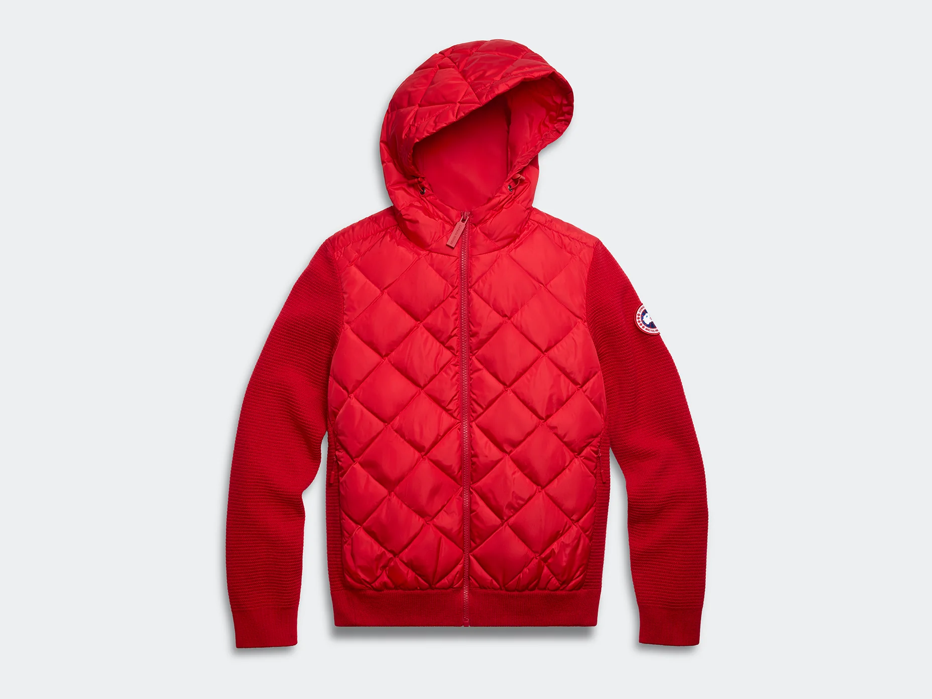 HyBridge Quilted Knit Hoodie - Image 3
