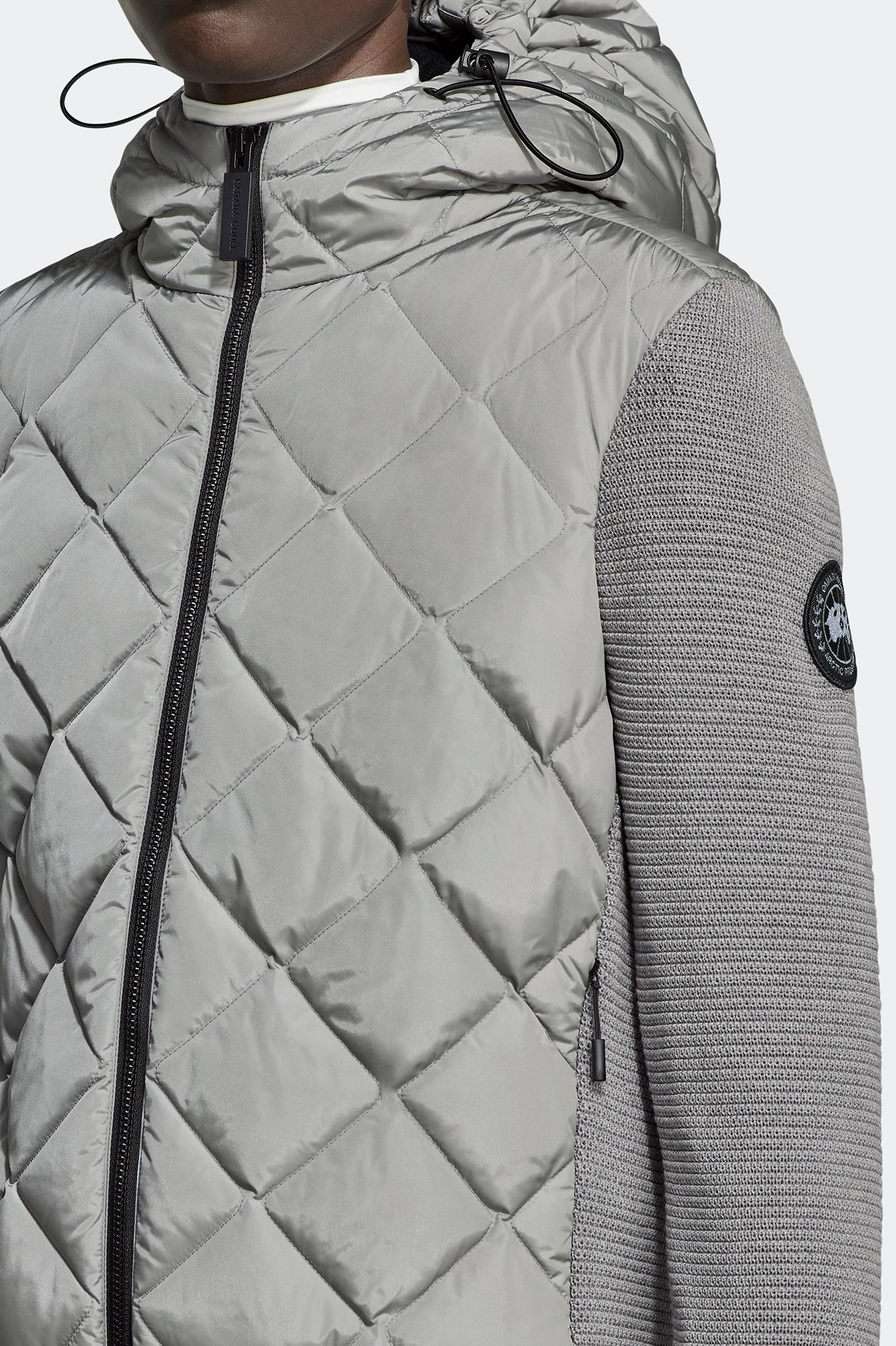 HyBridge Quilted Knit Hoodie Black Label - Image 5