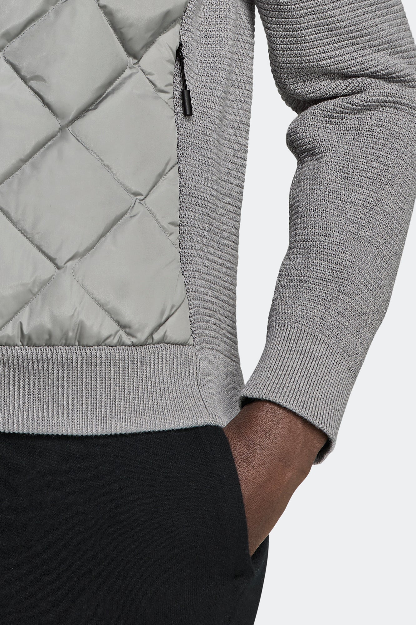 HyBridge Quilted Knit Hoodie Black Label - Image 6
