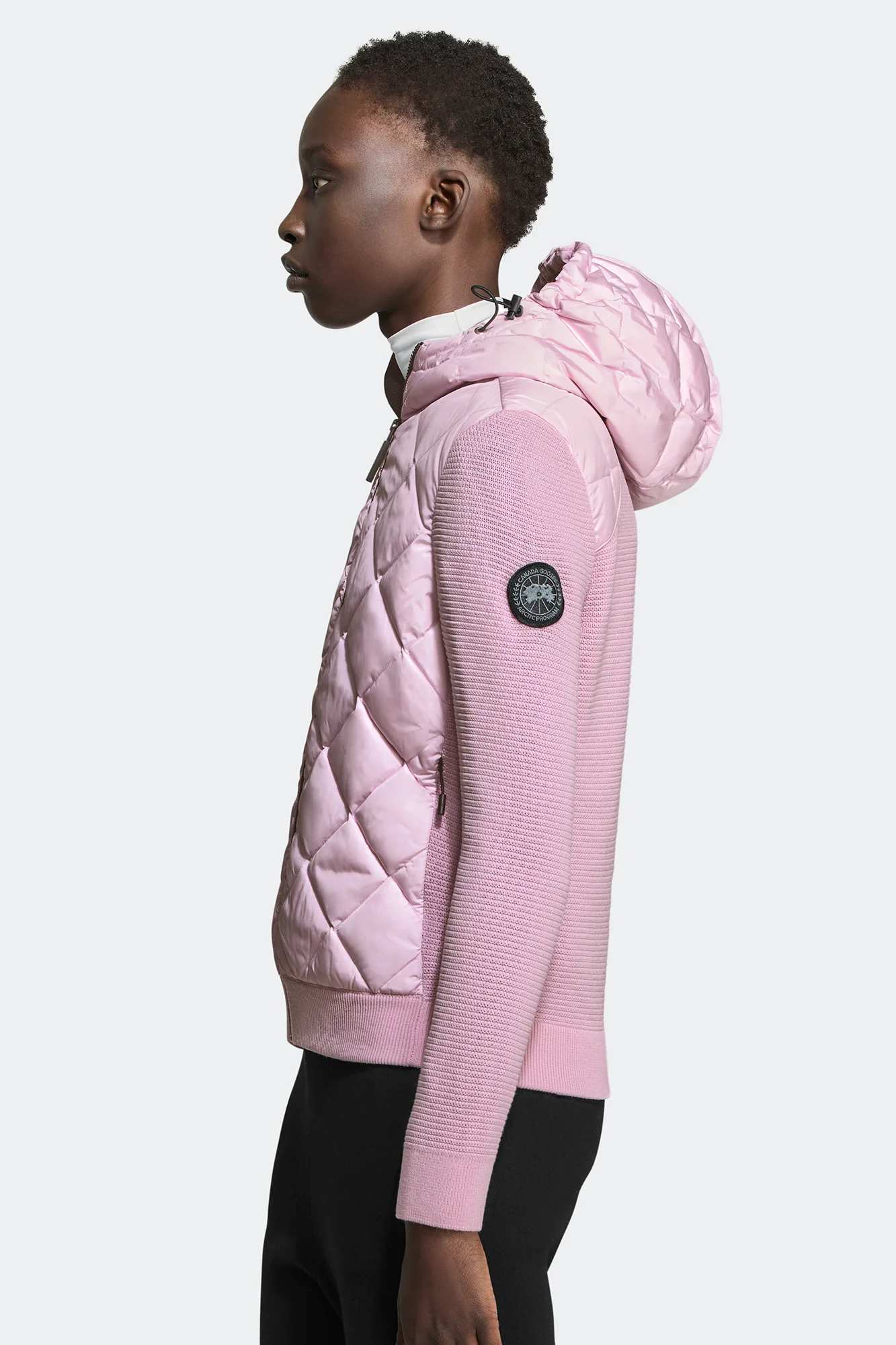 HyBridge Quilted Knit Hoodie Black Label - Image 4