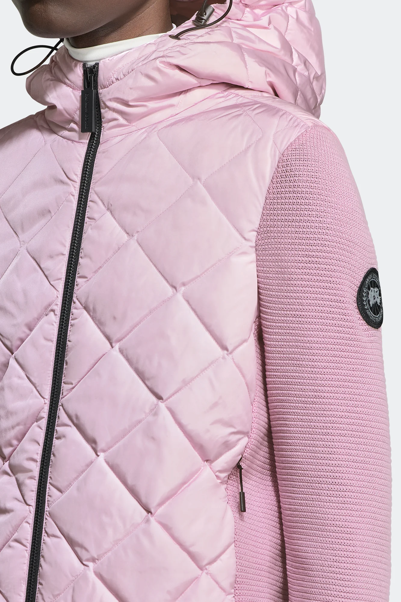 HyBridge Quilted Knit Hoodie Black Label - Image 6