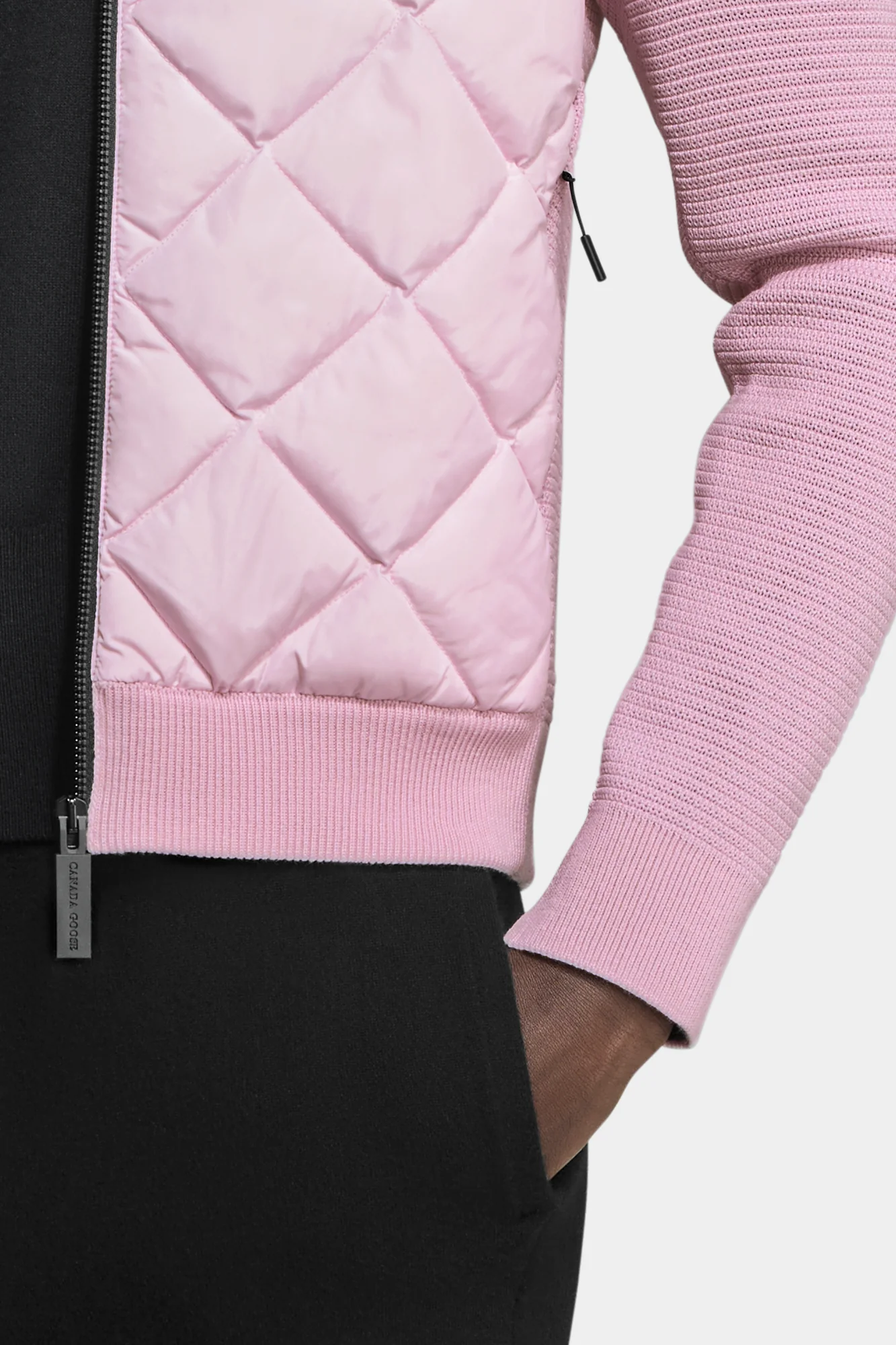 HyBridge Quilted Knit Hoodie Black Label - Image 7