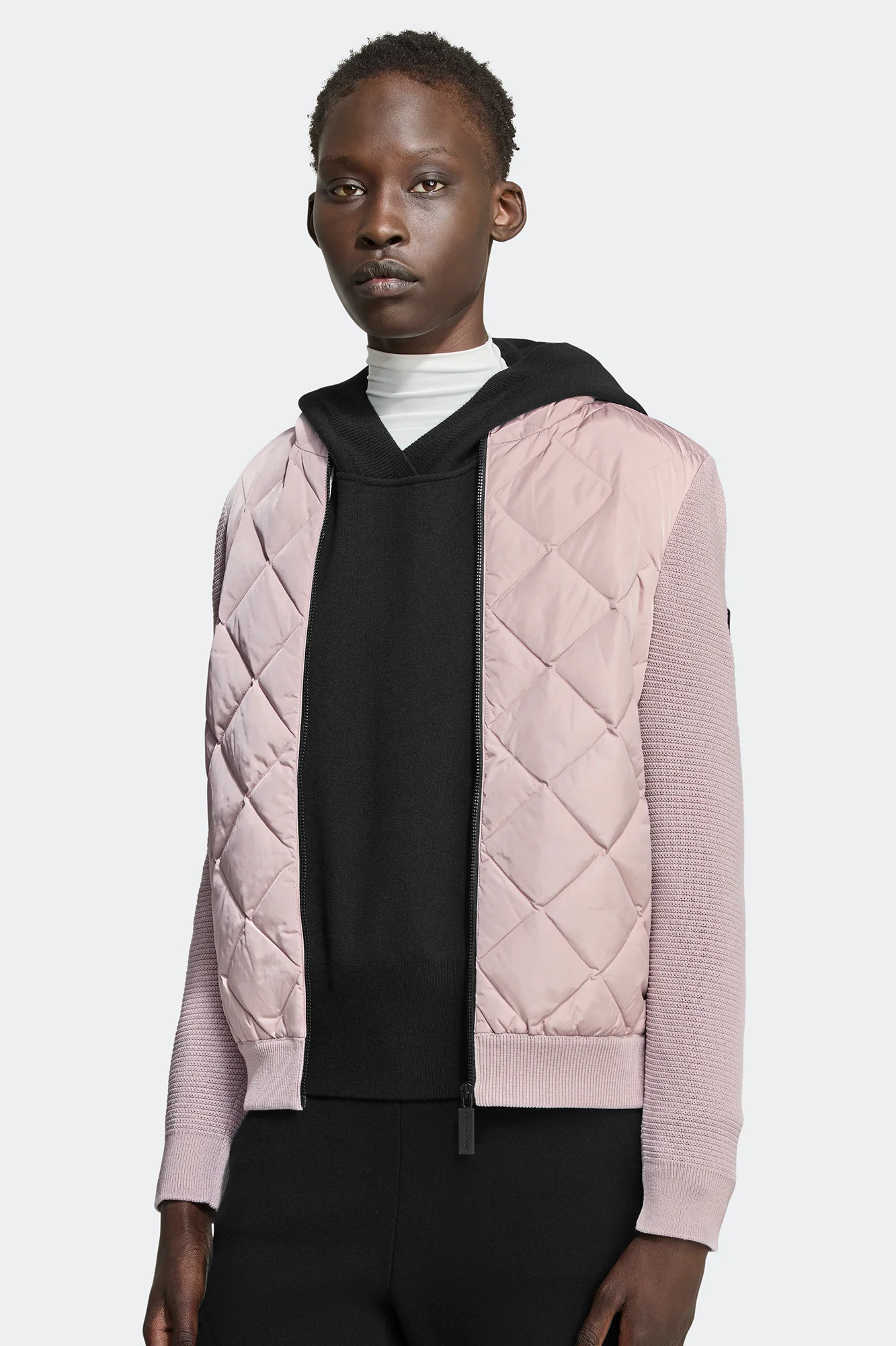 HyBridge Quilted Knit Hoodie Black Label - Image 3