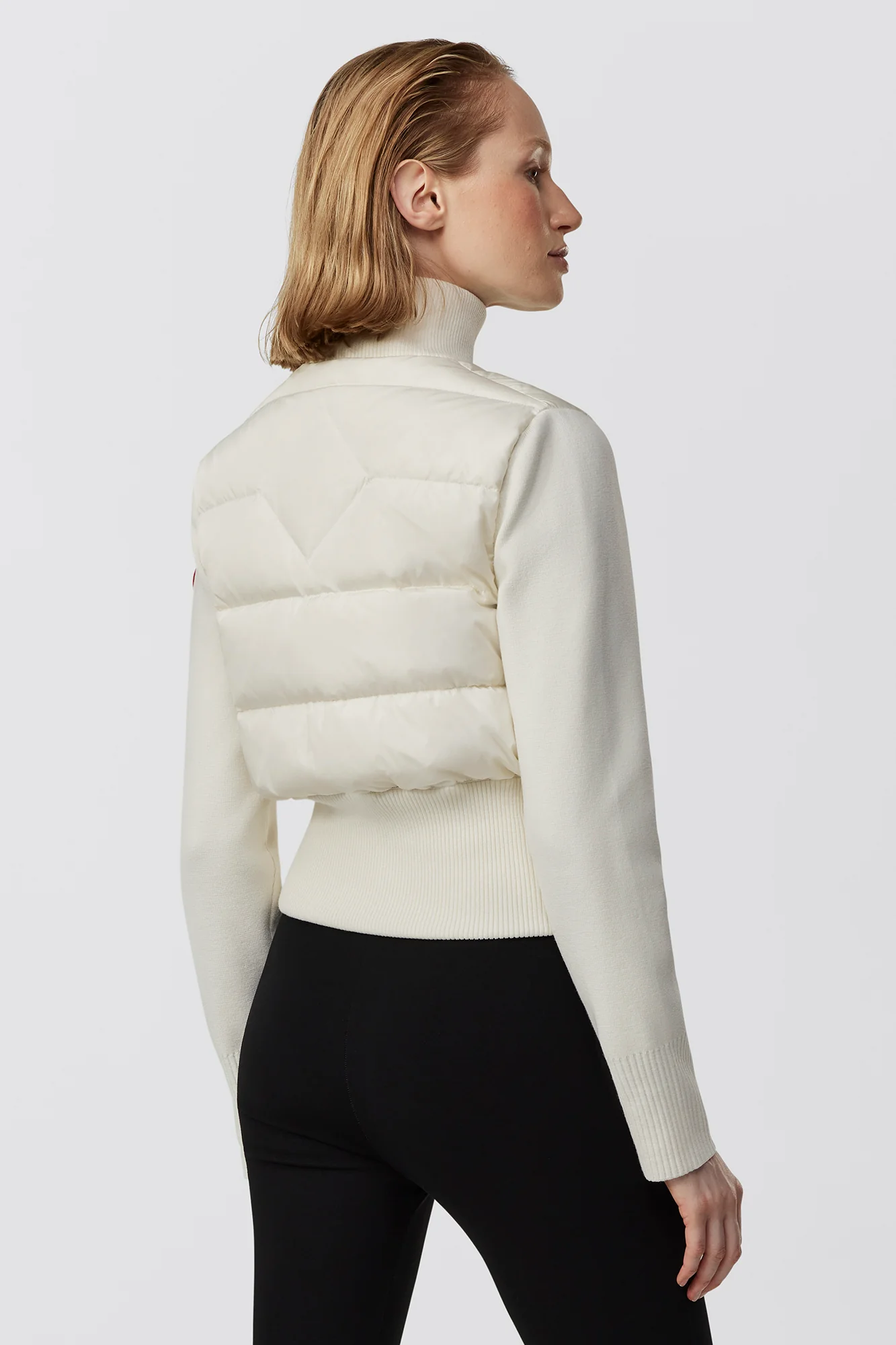 HyBridge Wide Quilt Knit Hoodie - Image 4