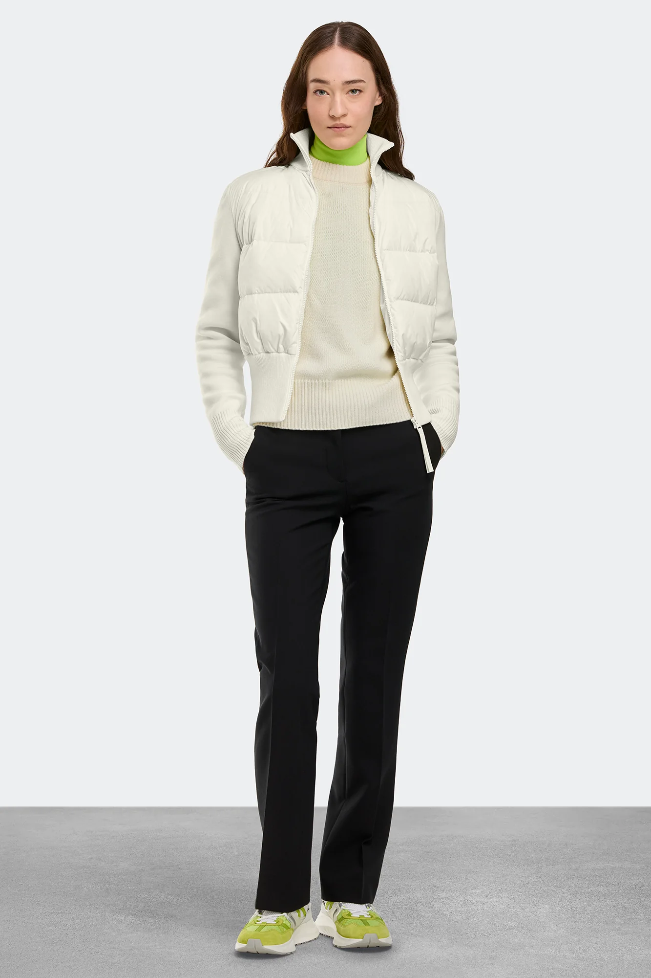 HyBridge Wide Quilt Knit Jacket - Image 2