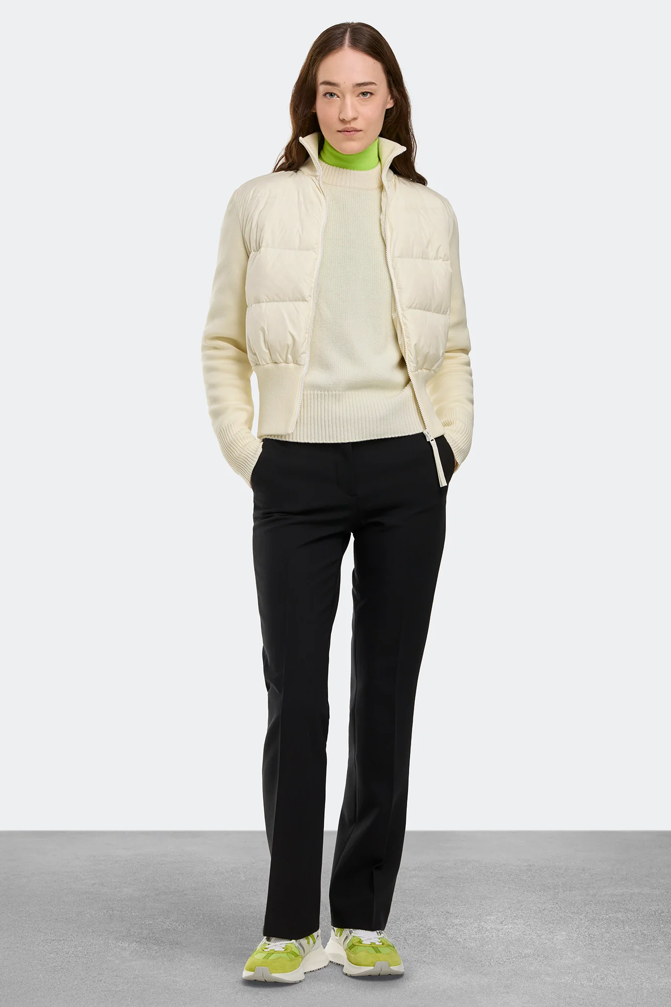 HyBridge Wide Quilt Knit Jacket - Image 3