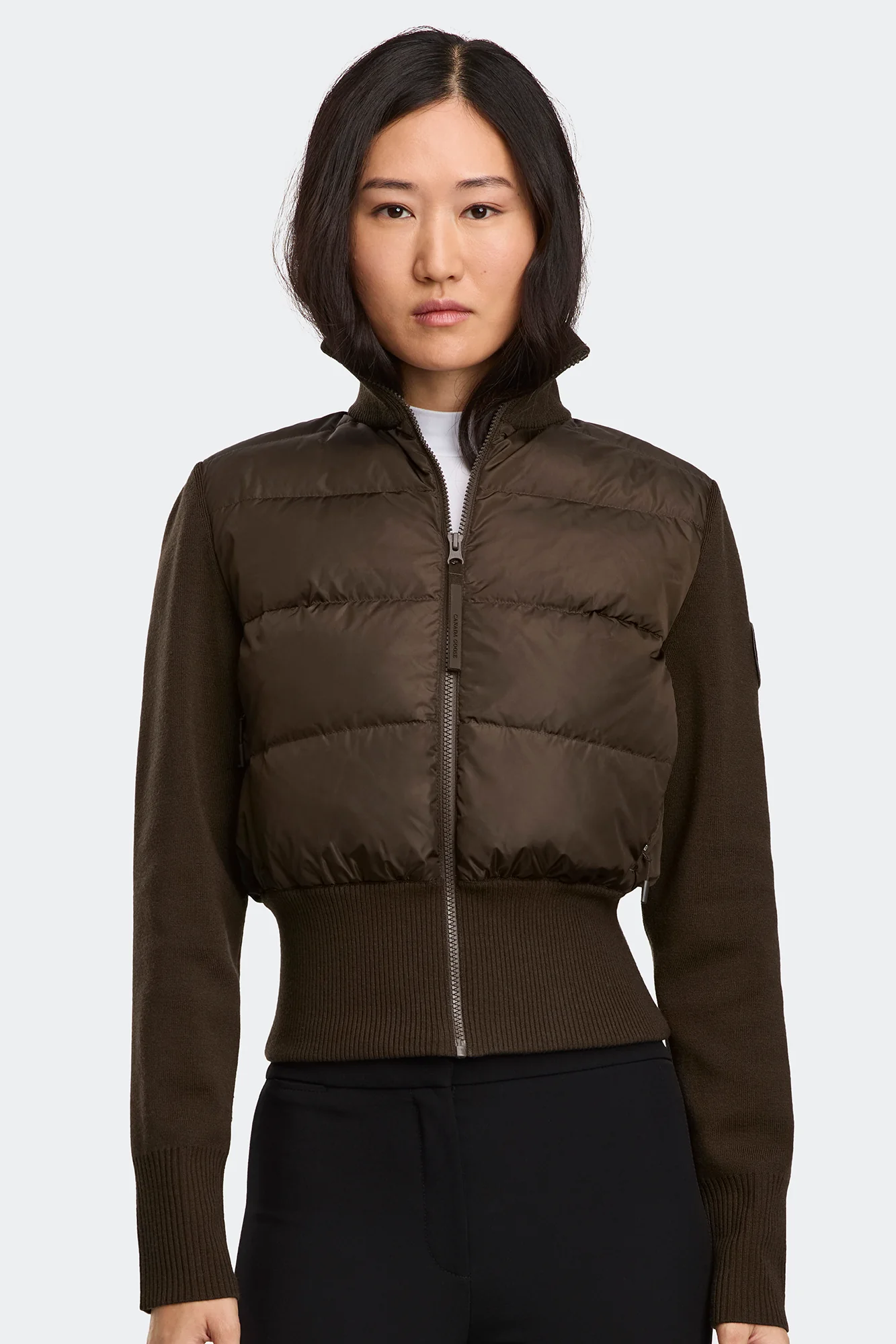 HyBridge Wide Quilt Knit Jacket Tonal Disc - Image 2
