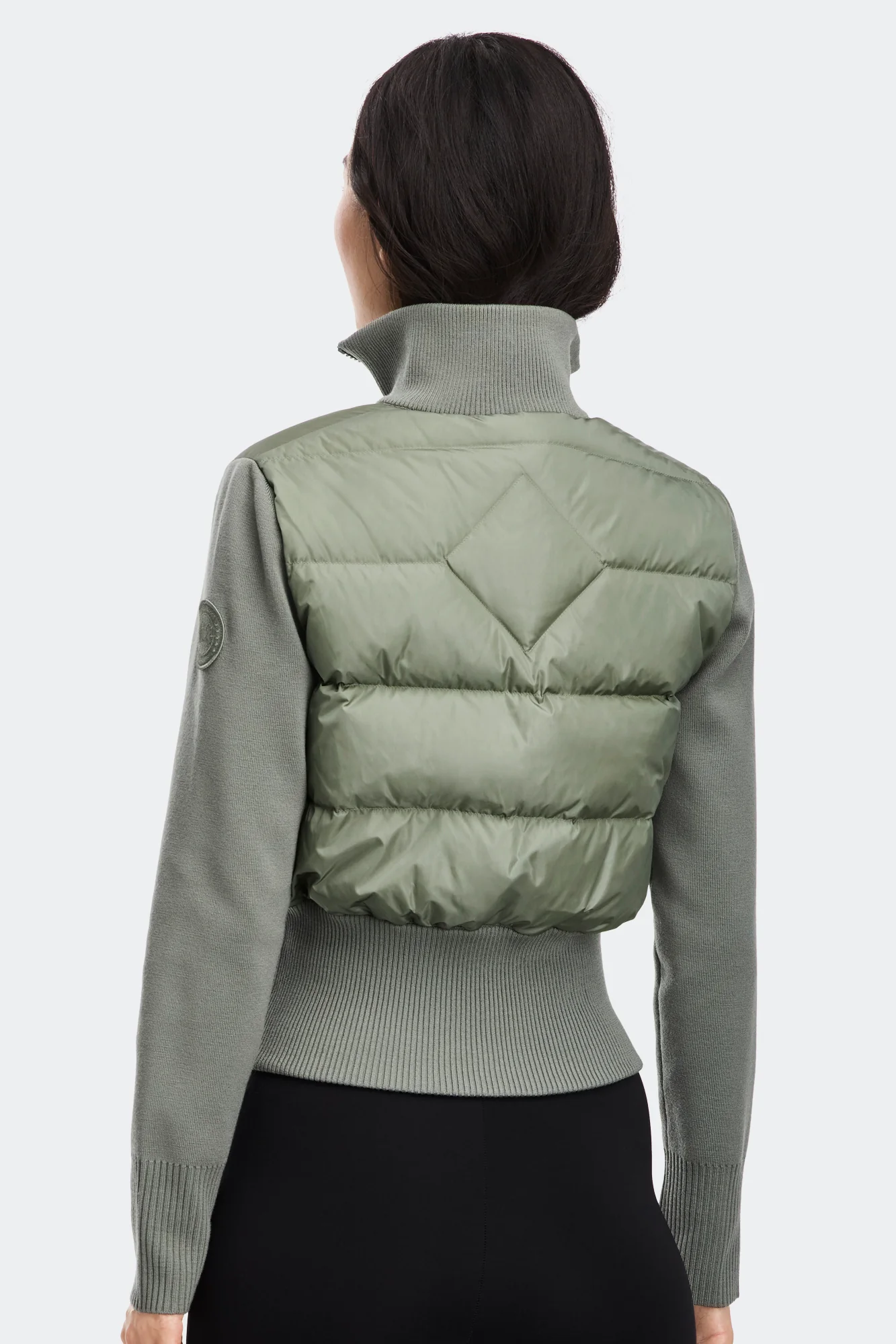 HyBridge Wide Quilt Knit Jacket Tonal Disc - Image 4