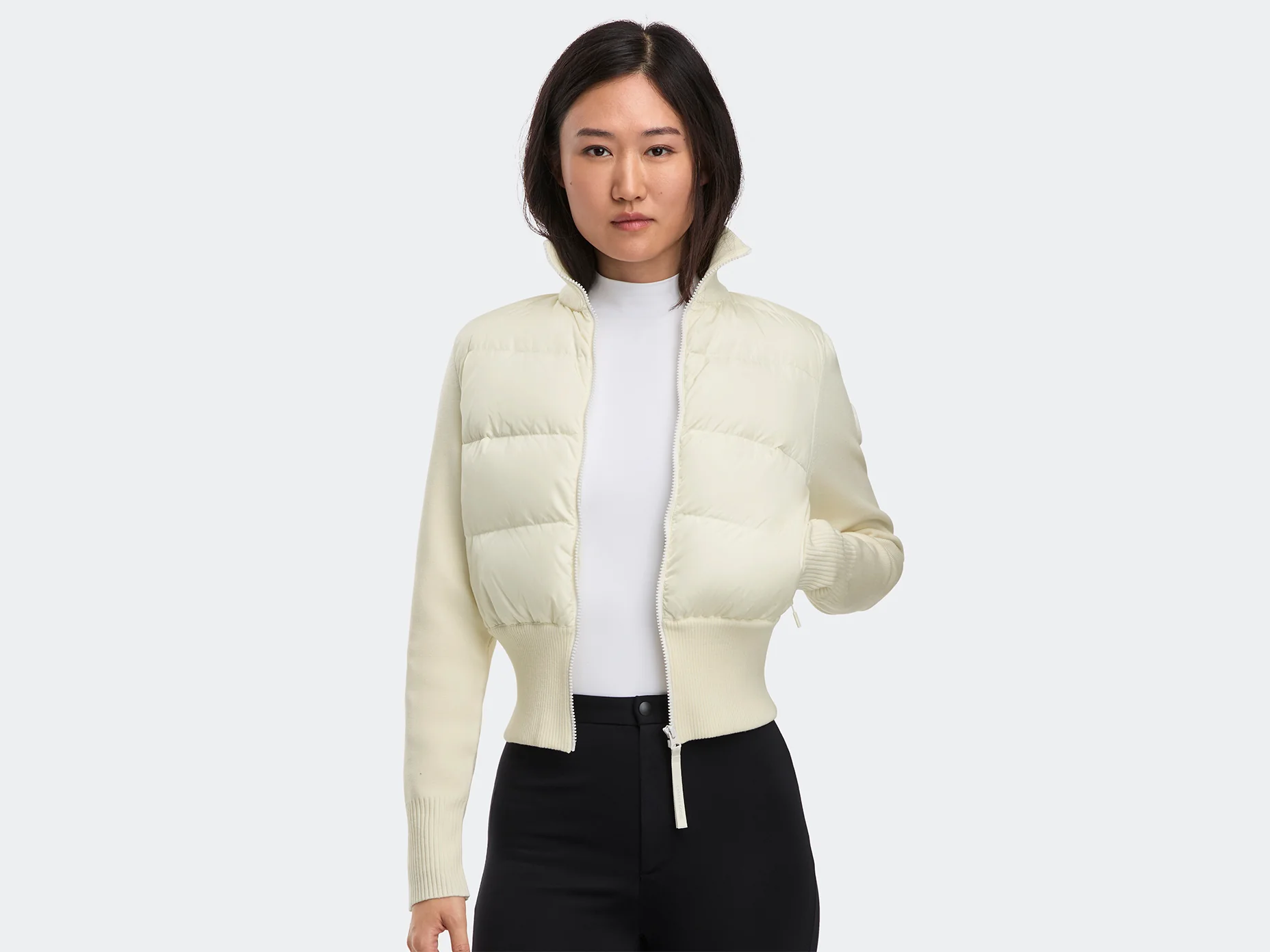 HyBridge Wide Quilt Knit Jacket - Image 4