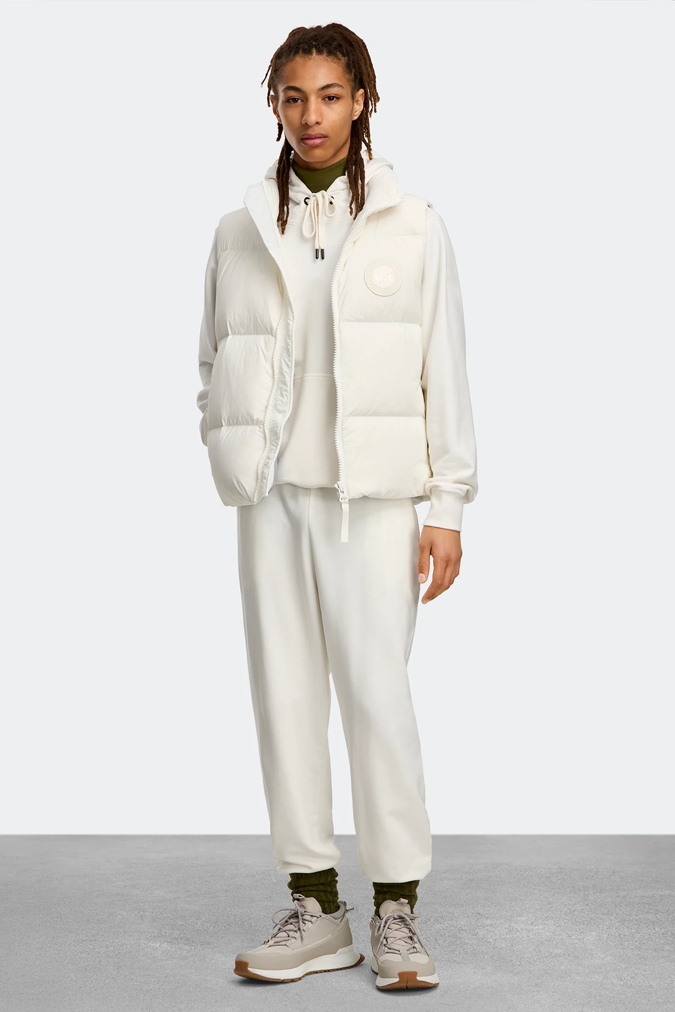 Lawrence Puffer Vest White Disc - Image 3