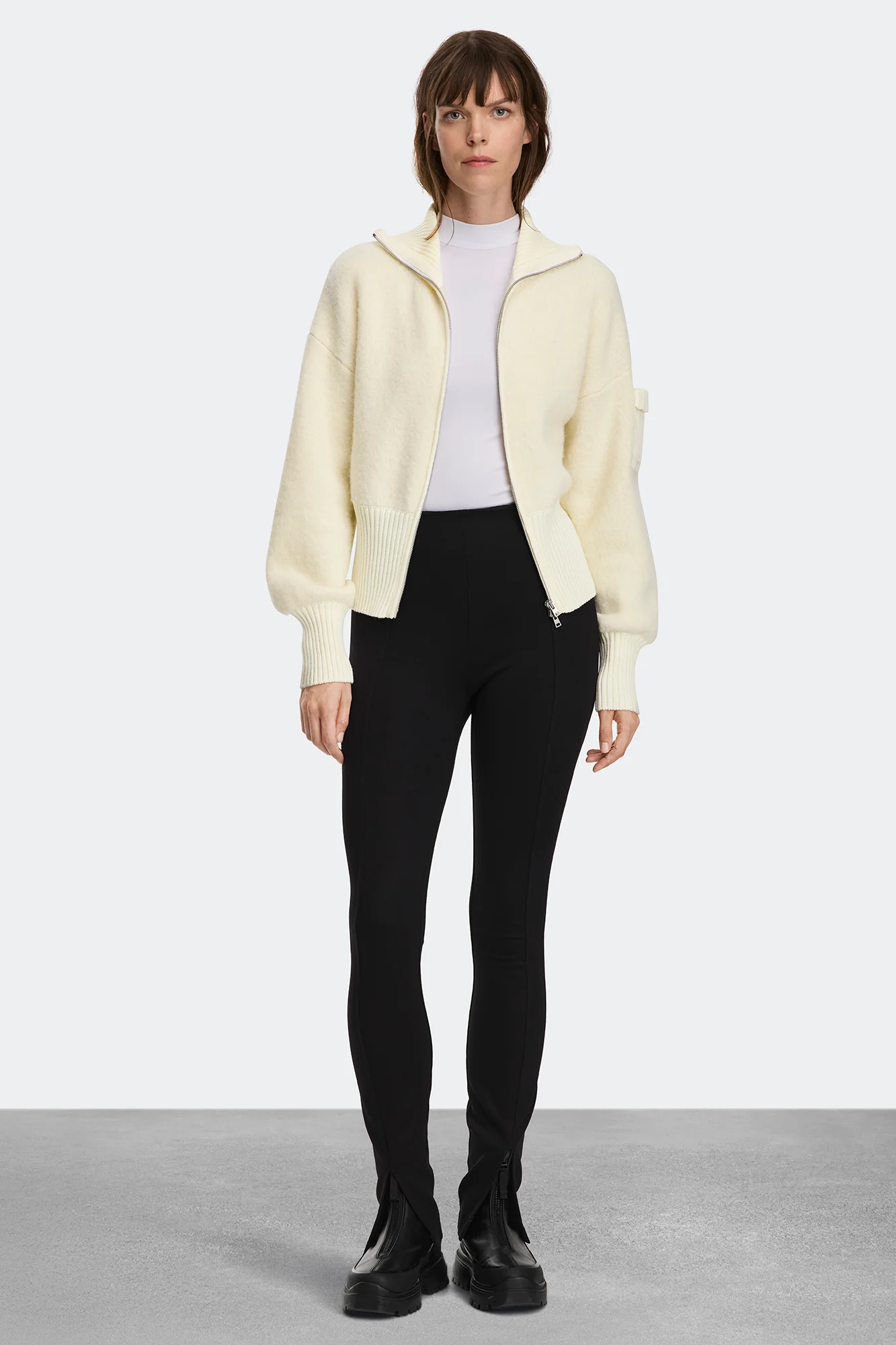 Sauble Alpaca Full Zip Sweater