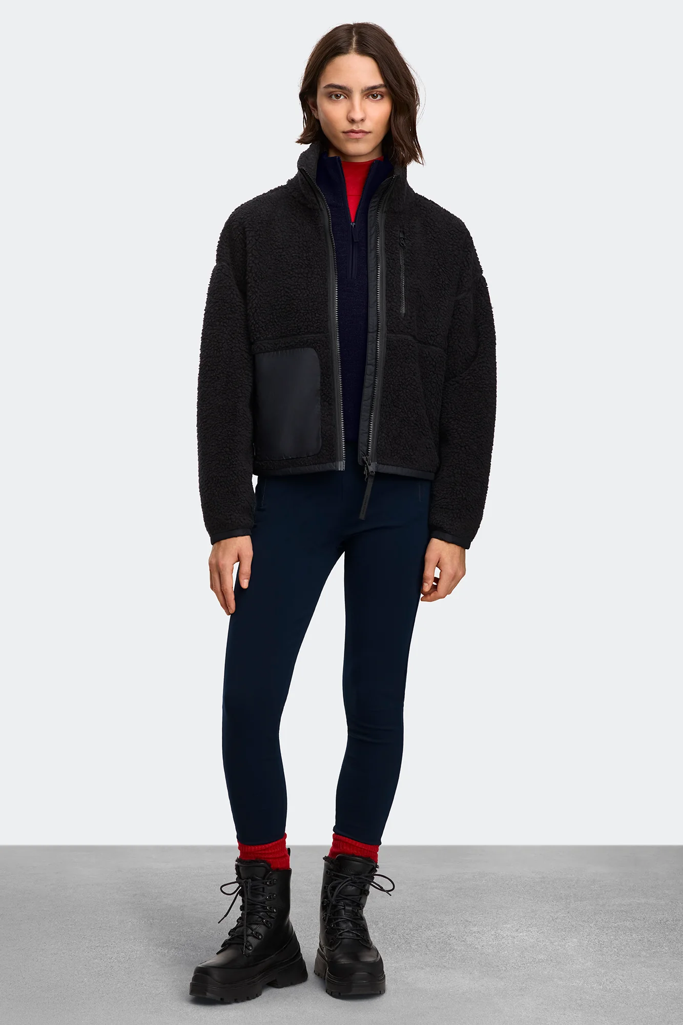 Simcoe Zip Up Sweater Kind High Pile Fleece - Image 4