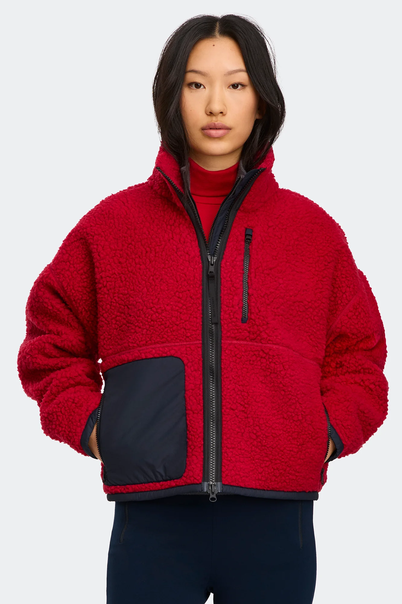 Simcoe Zip Up Sweater Kind High Pile Fleece - Image 3